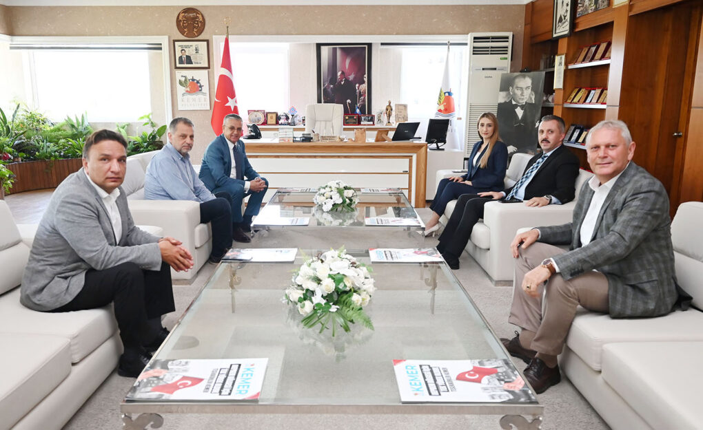 Kaymakam Solmaz ve Başsavcı Almalı’dan Başkan Topaloğlu’na ziyaret