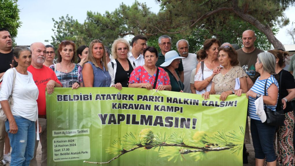 Beldibi halkından karavan kampı tepkisi