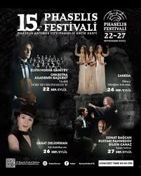 15. PHASELİS FESTİVALİ 22 EYLÜL AKŞAMI ANTALYA KEMER PHASELİS ANTİK KENTİNDE BAŞLIYOR!