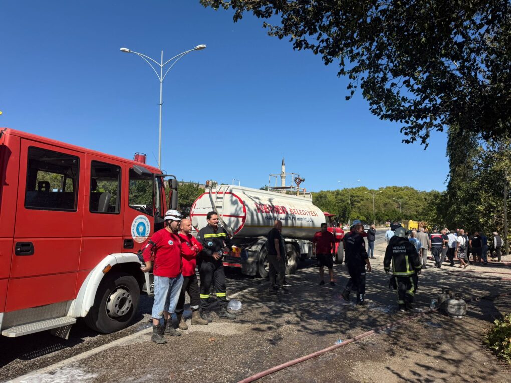 Tekirova’da korkutan yangın