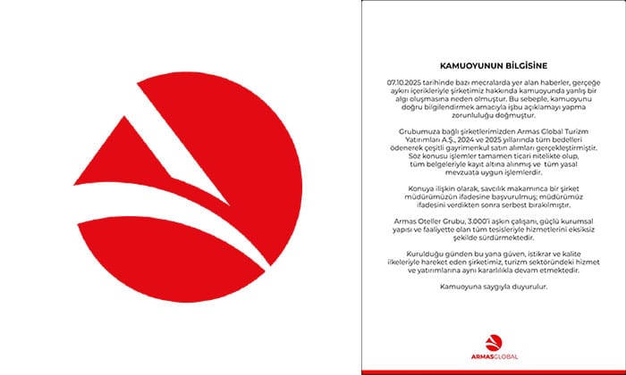 ARMAS GLOBAL’DEN BASIN AÇIKLAMASI GELDİ