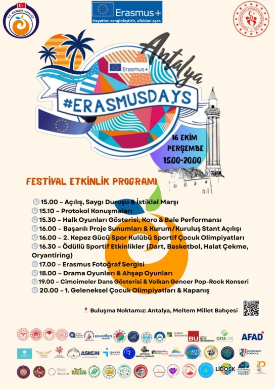 ANTALYA ERASMUSDAYS FESTİVALİ BAŞLIYOR