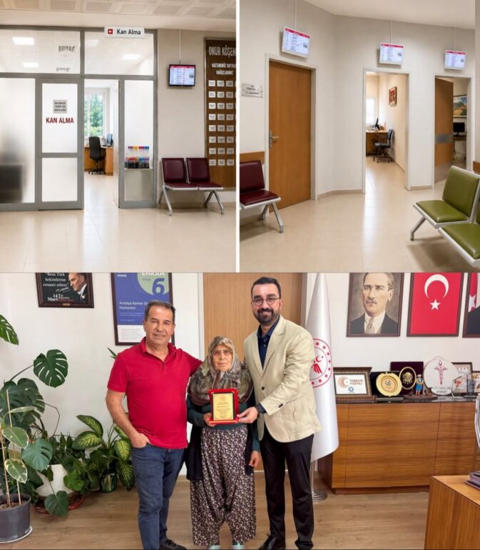 Kemer Devlet Hastanesi’ne Destek Veren Taşdeniz Ailesine Teşekkür