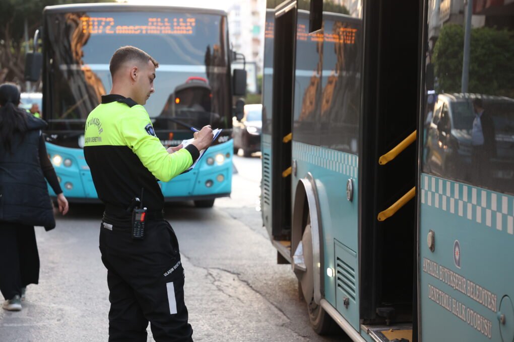 Özel Halk Otobüsü ’ne bakım ve cezai işlem uygulandı 