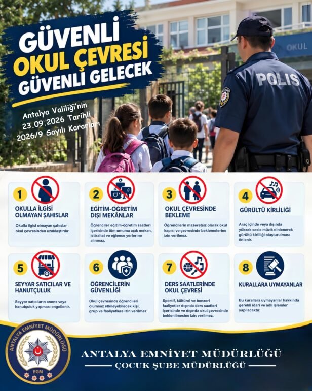 Okullarda Güvenli Eğitim Ortamının Sağlanmasına Yönelik Tedbirlerle İlgili Valilik Kararı